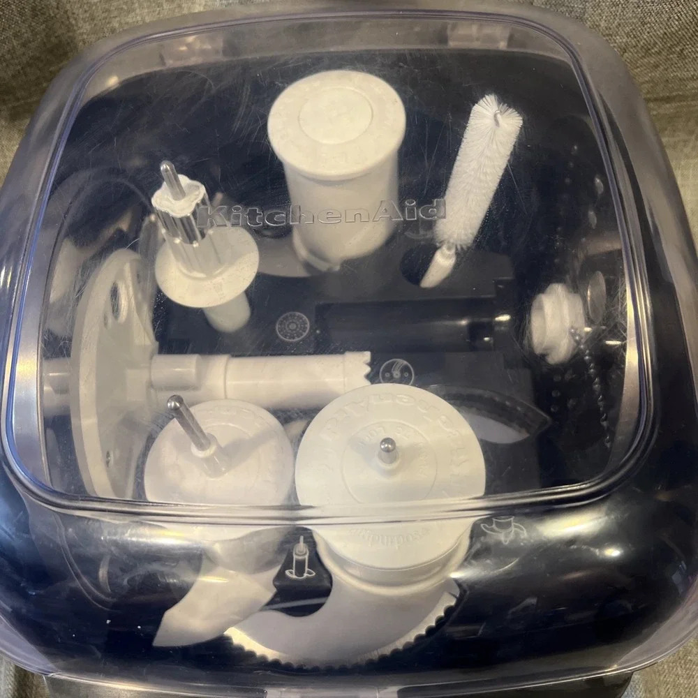 KitchenAid 14-Cup KFP1466ER Food Processor Attachment‎ Tool Kit & Case- EUC